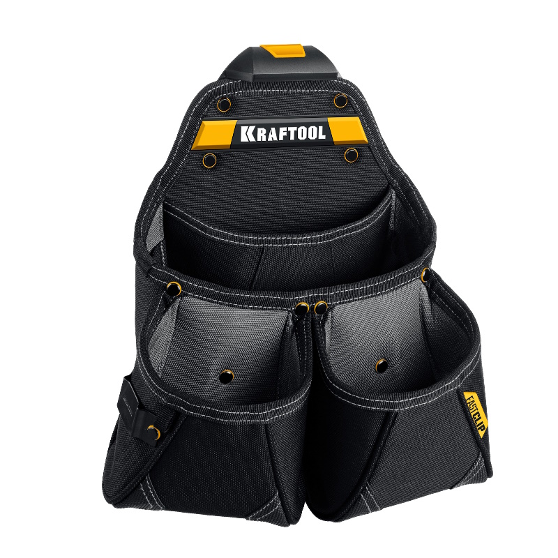 Поясная сумка Kraftool KP-15 38771 (с быстросъёмным креплением FastClip, 15 карманов и петель, 350 х 320 мм) в Иваново