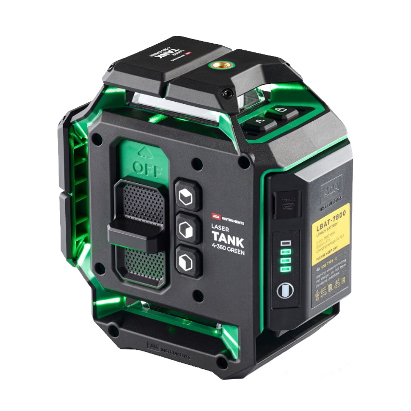 Лазерный уровень Ada LaserTANK 4-360 GREEN Ultimate Edition А00632