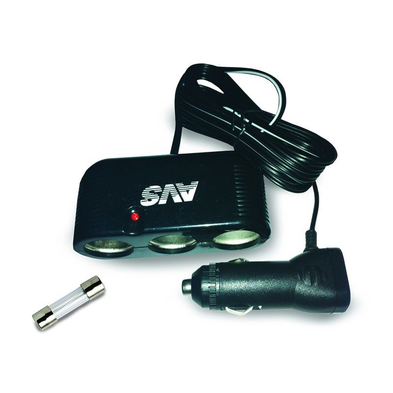 Разветвитель прикуривателя AVS CS301 12/24 (на 3 выхода)