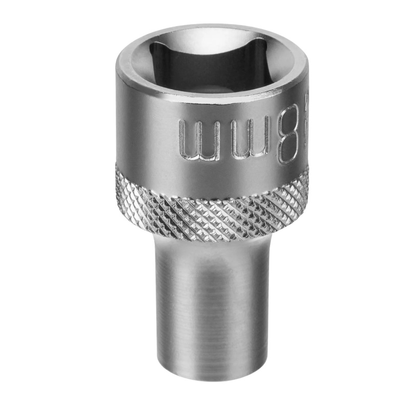 Головка торцевая Stels 13647, 8 мм, 12-гранная, CrV, под квадрат 1/2", хромированная в Иваново