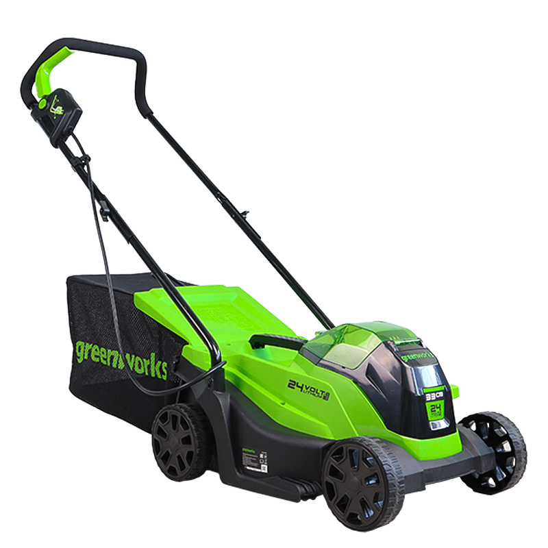 Газонокосилка аккумуляторная 24В VT Greenworks GD24LM33K4 (узкая, 1хАКБ 4Ач, ЗУ) 2516107UB