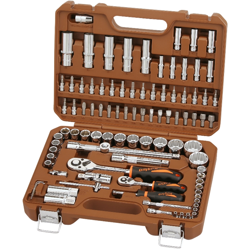 Набор инструмента универсальный Ombra OMT94S12, 1/4", 1/2"DR с головками торцевыми 12-гранными 1/2"DR, 94 предмета в Переславле