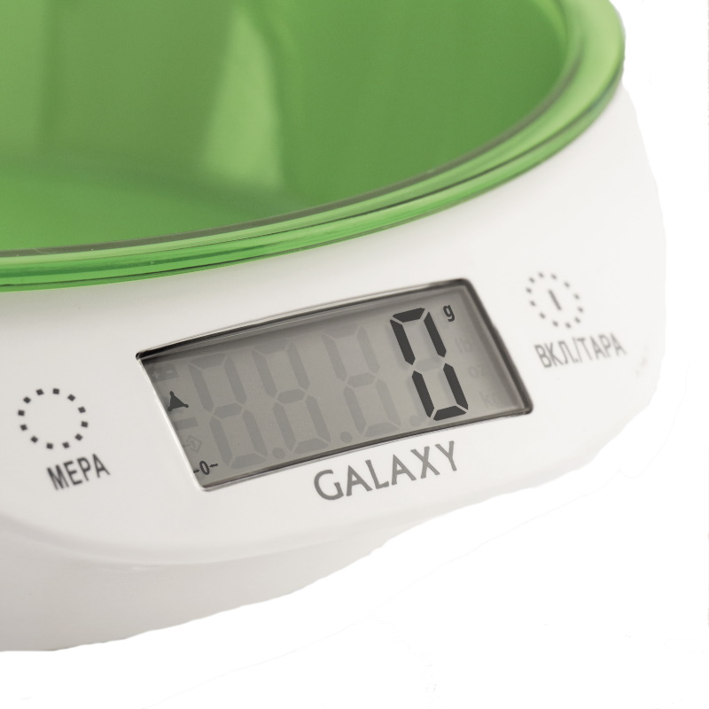 Весы кухонные электронные Galaxy Line GL 2804 4650067302256, зеленый, пластик, максимально допустимый вес 5 кг в Череповце