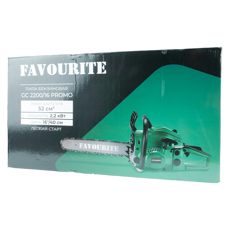 Садовая бензопила Favourite GC 2200/16 132302216 (шаг цепи 0.325", двигатель объемом 52 см3, без подкачки) в Муроме