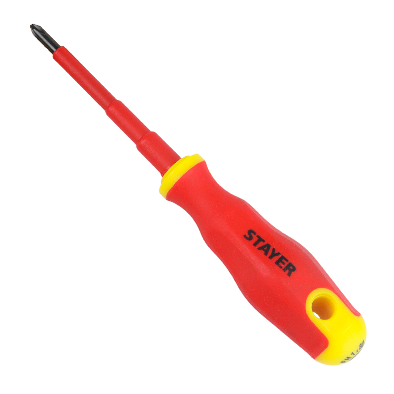 Отвертка диэлектрическая Stayer 25142-1-08, PH1x80 мм, до 1000 Вт в Туле