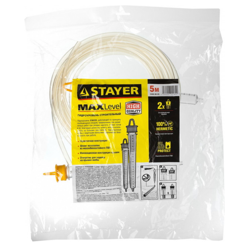 Гидроуровень Stayer "Master" 3486-06-05, с усиленной измерительной колбой большого размера, d 6мм, 5м  в Нижнем Новгороде