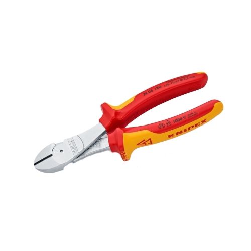 Кусачки боковые особой мощности KNIPEX, хромированные, 180 mm, KN-7406180 в Рыбинске