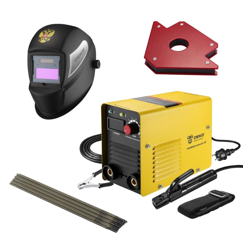 Набор для сварки Deko 051-4684 DKWM200A LCD Advanced DKM BLACK DKMC1 набор электродов 8873₽