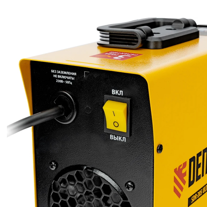 Аппарат инверторный дуговой сварки Denzel SDR-205 Ultra 94360 200 А ПВ 60