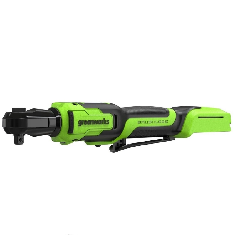 Гайковерт-трещотка аккумуляторная Greenworks GD24RW 24V 3804007CUA, б/щет,0-250об/мин, 1/2",80Нм,70 мм,1x2Ач,ЗУ,сумка,кор в Туле