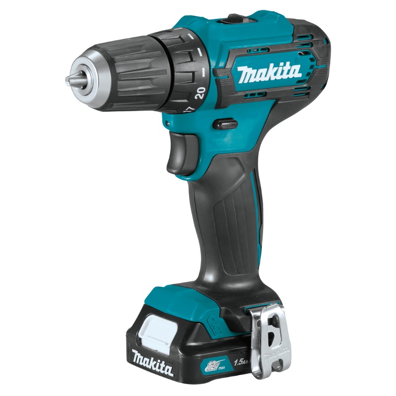 Аккумуляторная дрель-шуруповерт Makita DF333DWYE4 (2хАКБ 12 В, 1.5 Ач, кейс + набор бит B-28905) в Твери