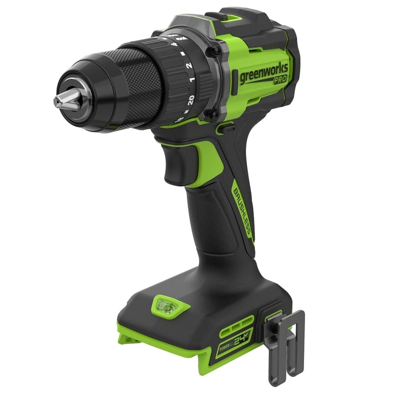 Дрель-шуруповерт ударная аккумуляторная Greenworks HD560 HD56000, 24V, б/щет, 30/60 Нм, SPIN-STOP, 0,8-13мм, без АКБ и ЗУ в Череповце