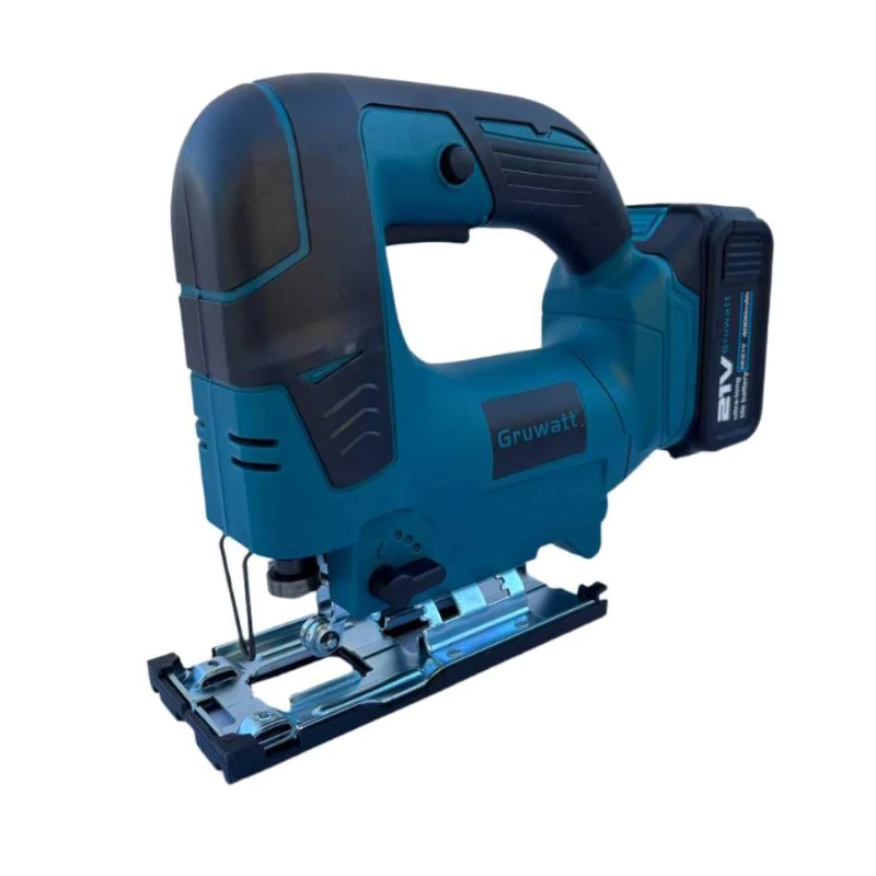 Бесщеточный аккумуляторный лобзик Gruwatt DYS04, 21v (под Makita LXT) 4Ah аккумулятор, 2 шт