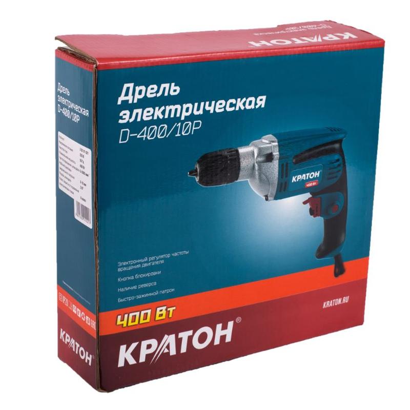 Безударная дрель Кратон D-400/10P (диаметр сверления дерева 25 мм) в Переславле