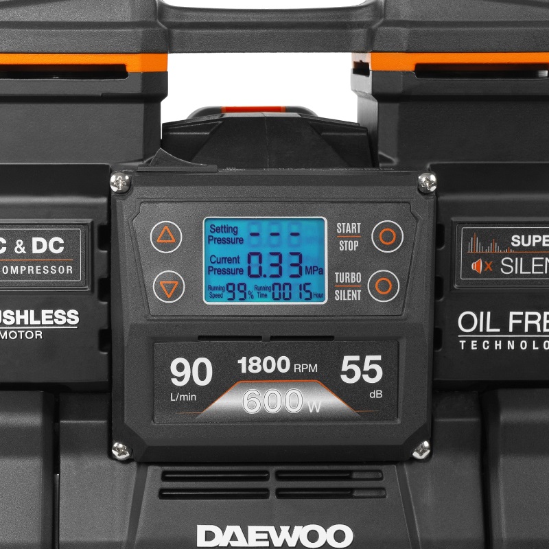 Компрессор аккумуляторный Daewoo DAC 90S Li SET (21В/220В) в Александрове