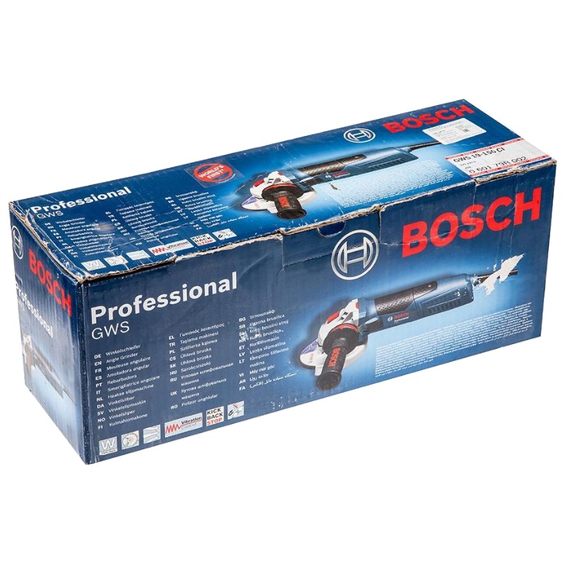 Угловая шлифмашина (болгарка) Bosch GWS 19-150 CI 0.601.79R.002, 150 мм, 1900 Вт, плавный пуск в Иваново