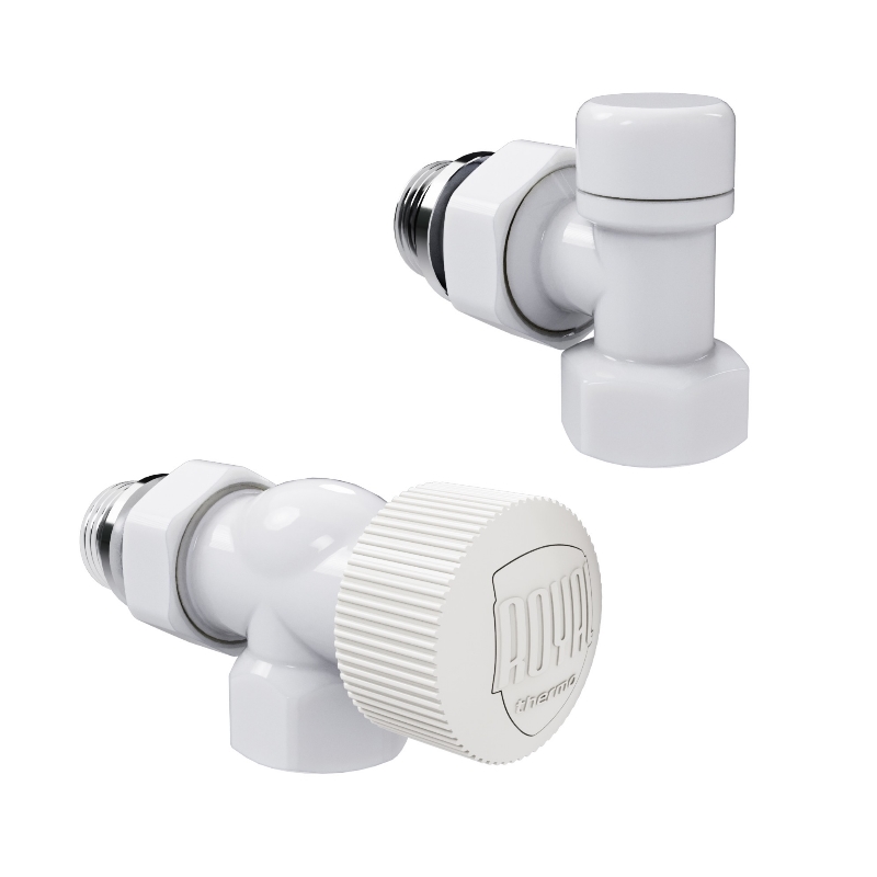 Набор термостатический осевой Royal Thermo Design 1/2"М30х1,5 (Белый), НС-1640373 в Коврове