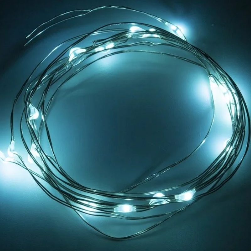 Гирлянда светодиодная Neon-Night "Роса" 303-004 305408, 2 м, 20 LED, бирюзовый  в Угличе