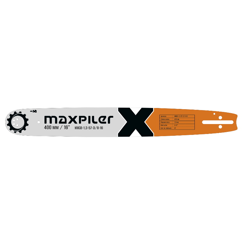 Шина для бензопил Maxpiler MXGB-1,3-57-3/8-16, PIT GCS38-C2.Парма 2М,Huter BS-45М 40 в Череповце