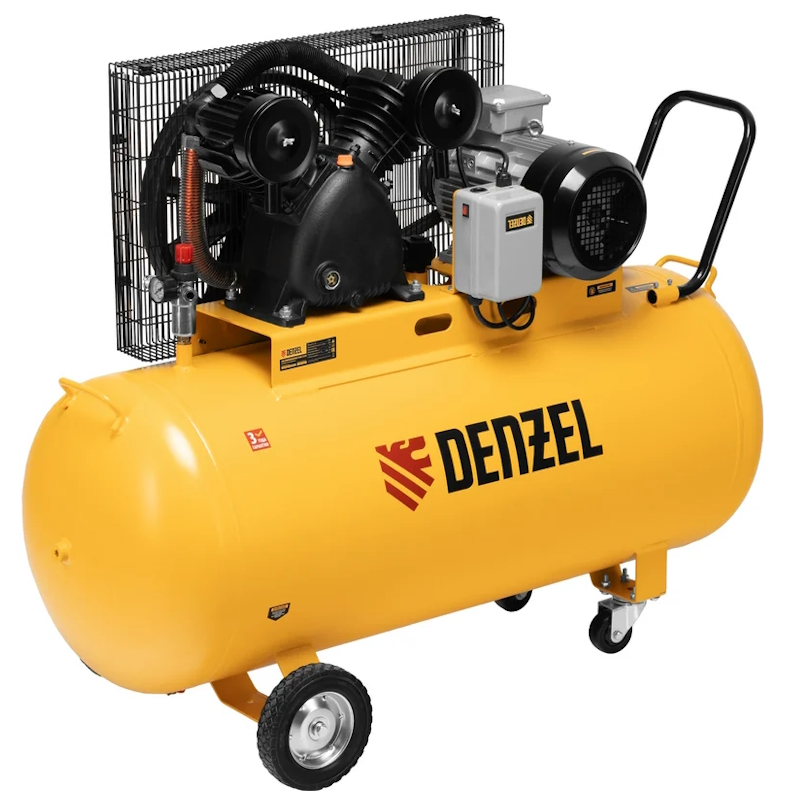 Компрессор воздушный ременной привод Denzel BCV 5500-T/270 58125, 5,5 кВт, 270 литров, 850 л/мин в Череповце