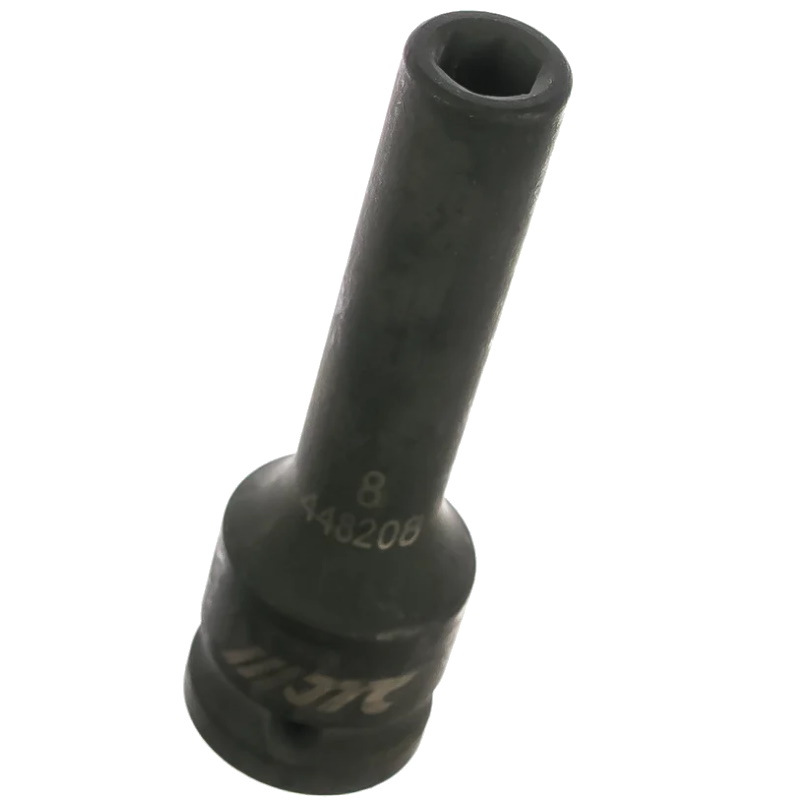 Головка торцевая ударная JTC JTC-448208, глубокая, 6-гранная, 1/2" х 8 мм, длина 82 мм