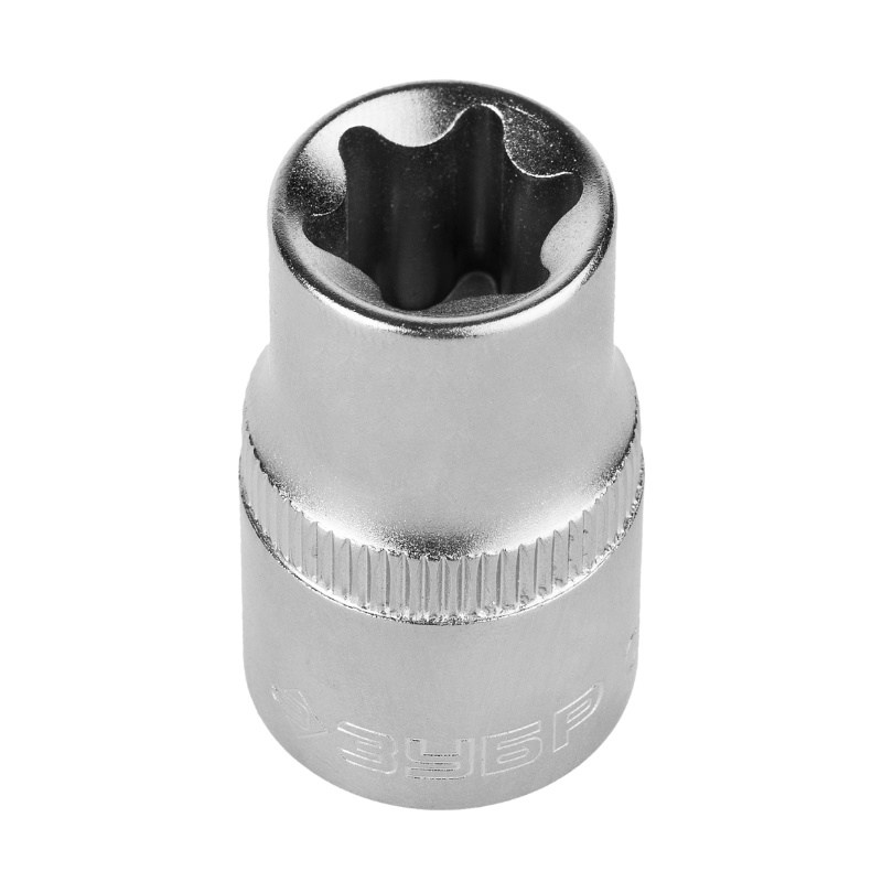 Головка торцовая Зубр "МАСТЕР" 27719-10 (1/2"), Cr-V, E-TORX, хроматированное покрытие, E10  в Ярославле