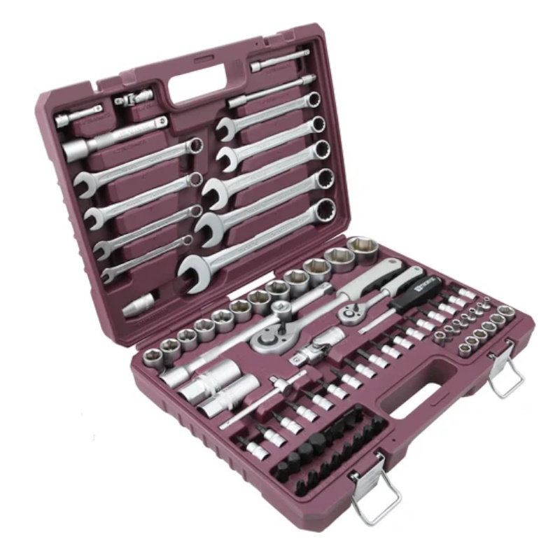 Набор инструмента универсальный Thorvik TS082 054007, 1/4", 1/2"DR, 82 предмета