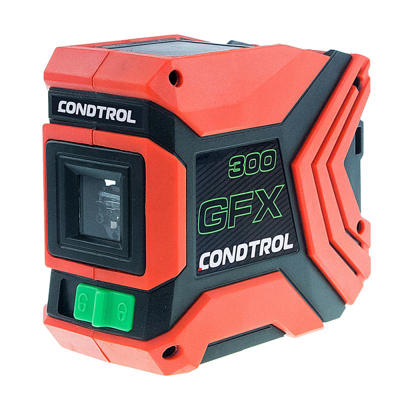 Лазерный нивелир Condtrol GFX300 1-2-220 (погрешность 0.3 мм/м, дальность измерения без приемника до 20 м)