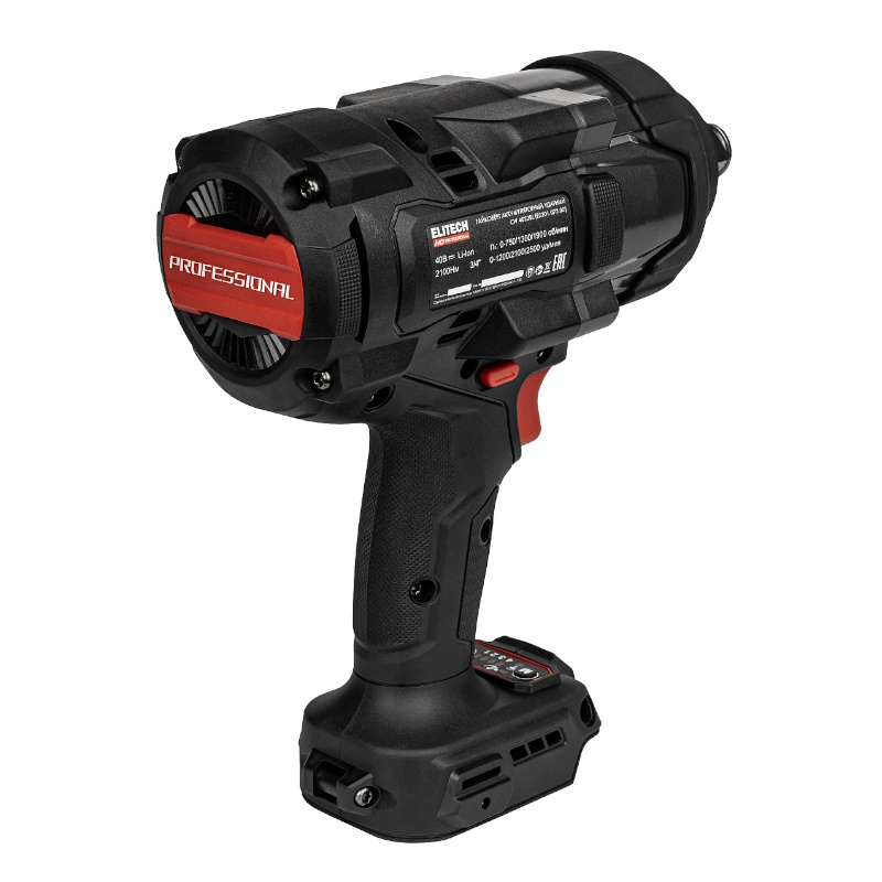 Гайковерт аккумуляторный бесщеточный Elitech CW 4022BL (E2201.073.00) 210303, 40 В, без аккумулятора и ЗУ