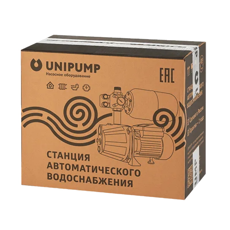 Станция авто водоснабжения Unipump AUTO JET 110 L, 1100 Вт max (900 Вт), Hmax-53м, Qmax-50 л/мин, корпус-чугун, 25123 в Вологде