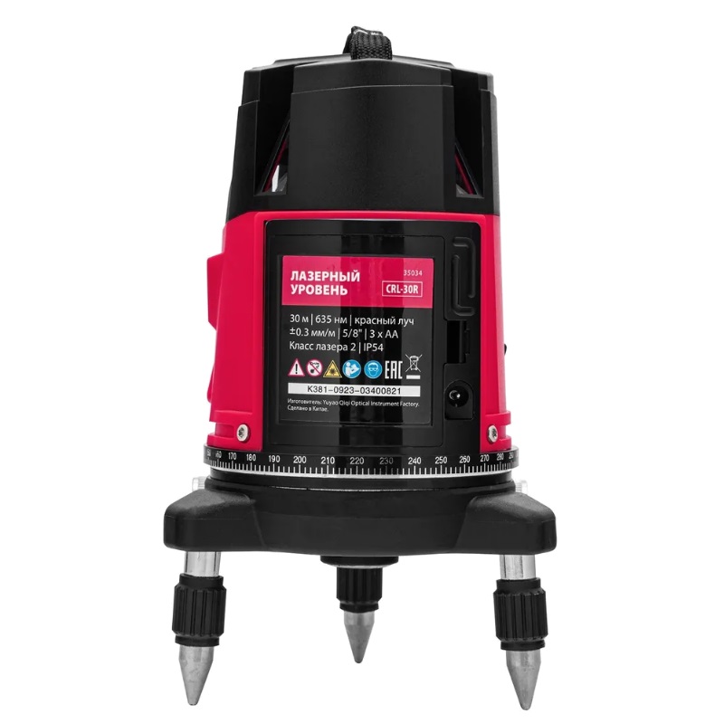 Лазерный уровень MTX CRL-30R (30 м, красный луч, батарейки, резьба 5/8") 35034 в Коврове