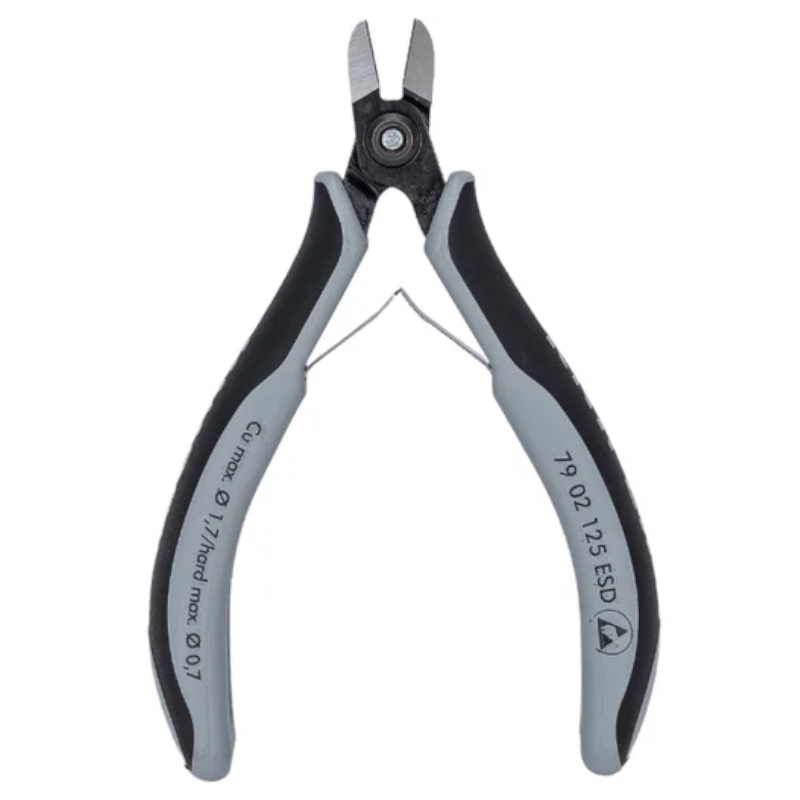 Бокорезы прецизионные Knipex KN-7902125ESD, ESD, округлая головка, 125 мм, 2-комп антистатические ручки в Рыбинске