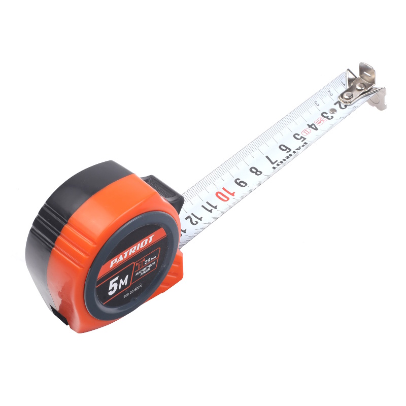 Рулетка Patriot MTP-5-25 350005025, магнит, двухсторонний зацеп, 5м х25 мм в Костроме