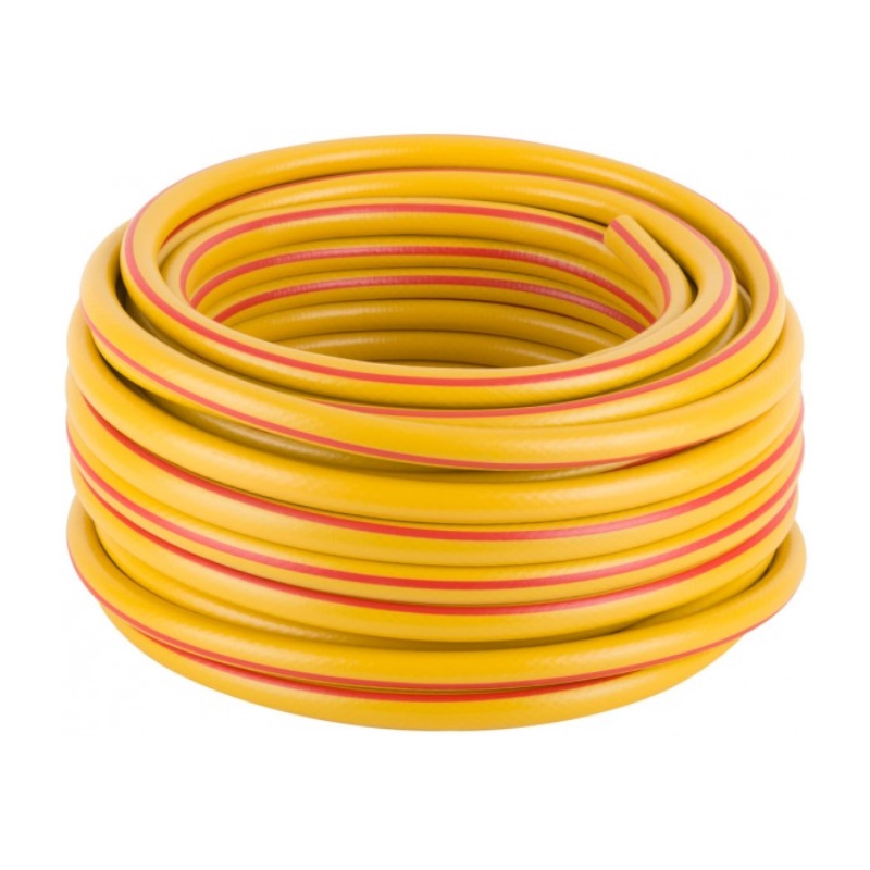 Шланг поливочный трехслойный армированный Курс 76319 желтый 34 х 22 мм х 50 м 4833₽