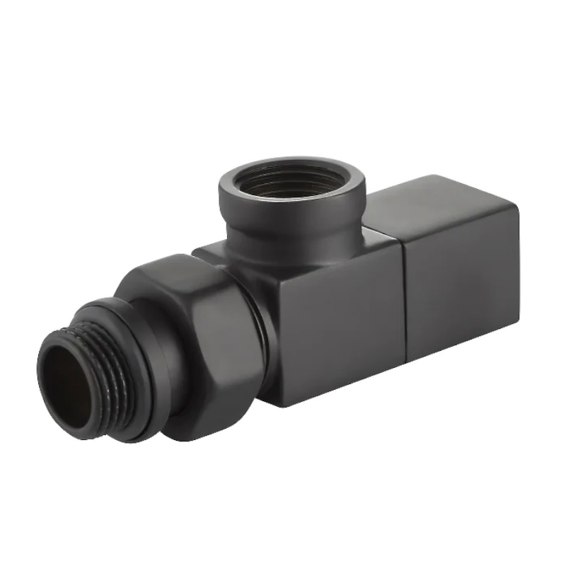 Набор дизайн-вентилей Royal Thermo CUBE НС-1422573, осевой, черный, 1/2" в Коврове