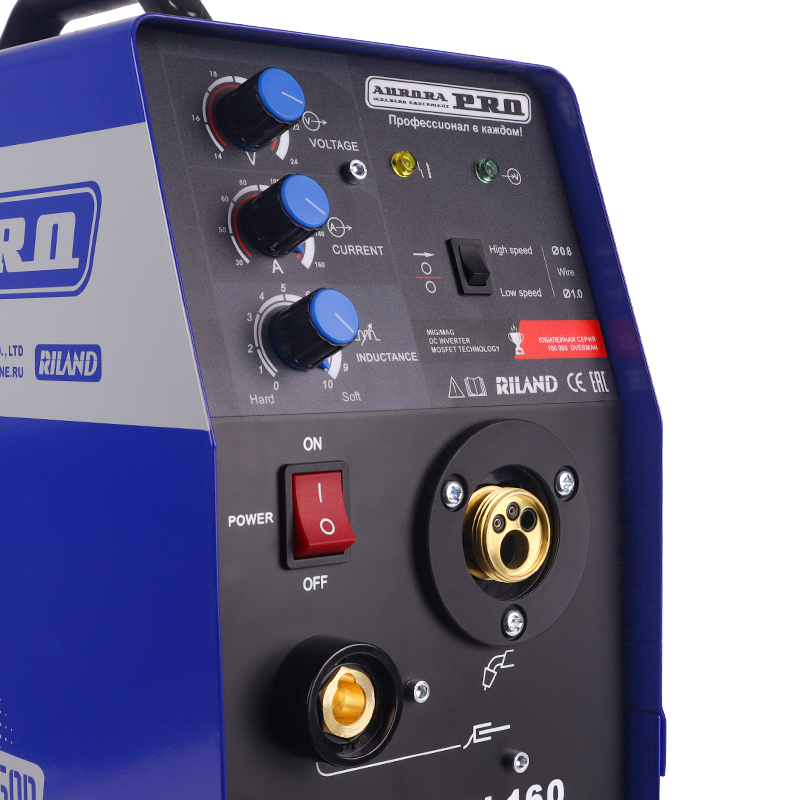 Аппарат полуавтоматической сварки Aurora Pro Overman 160 Mosfet профессиональный
