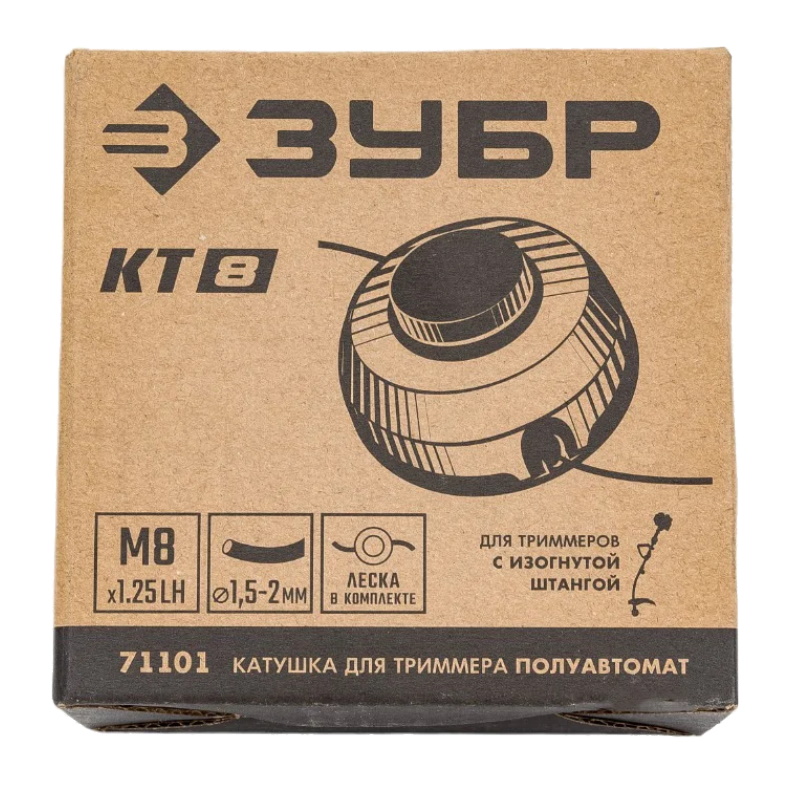 Катушка для триммера Зубр КТ-8 71101, М8 Х 1.25 LH  в Череповце