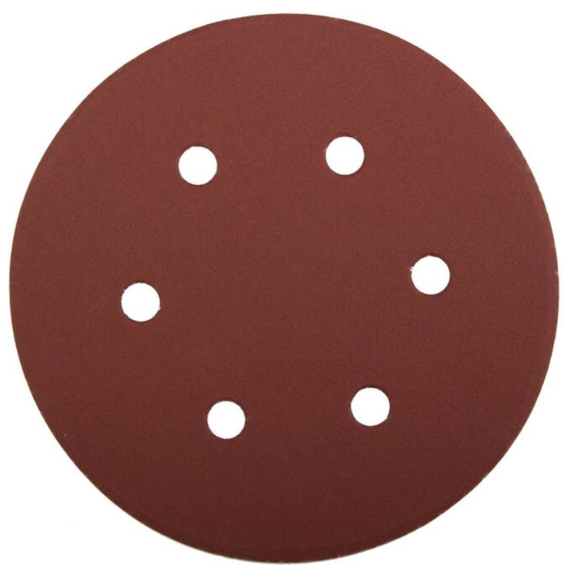 Круг шлифовальный Зубр МАСТЕР 35566-150-600 универсальный из абразивной бумаги на велкро основе 6 отверстий Р600 150мм 5 шт 184₽