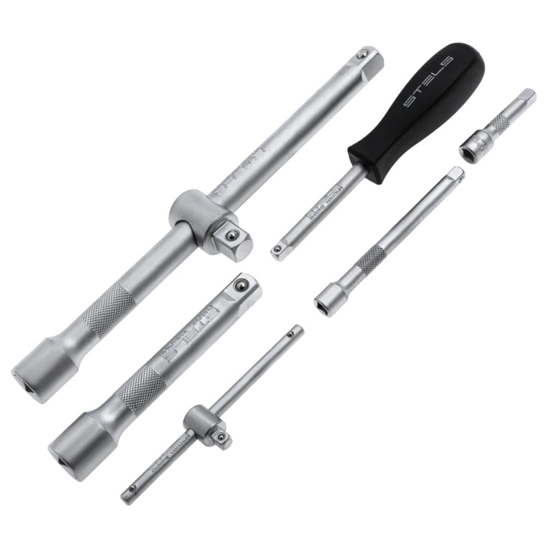 Набор инструментов Stels 14122, 1/2", 1/4", CrV, 12-гранные головки, пластиковый кейс, 109 предметов в Иваново