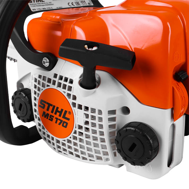 Бензопила садовая для спиливания веток Stihl MS 170 14" (антивибрационная система, вес 3.9 кг, шаг цепи 0.375") в Туле