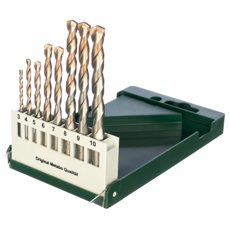 Набор сверл Metabo 627182000, HM, 3-10 мм, 8 штук в Рыбинске