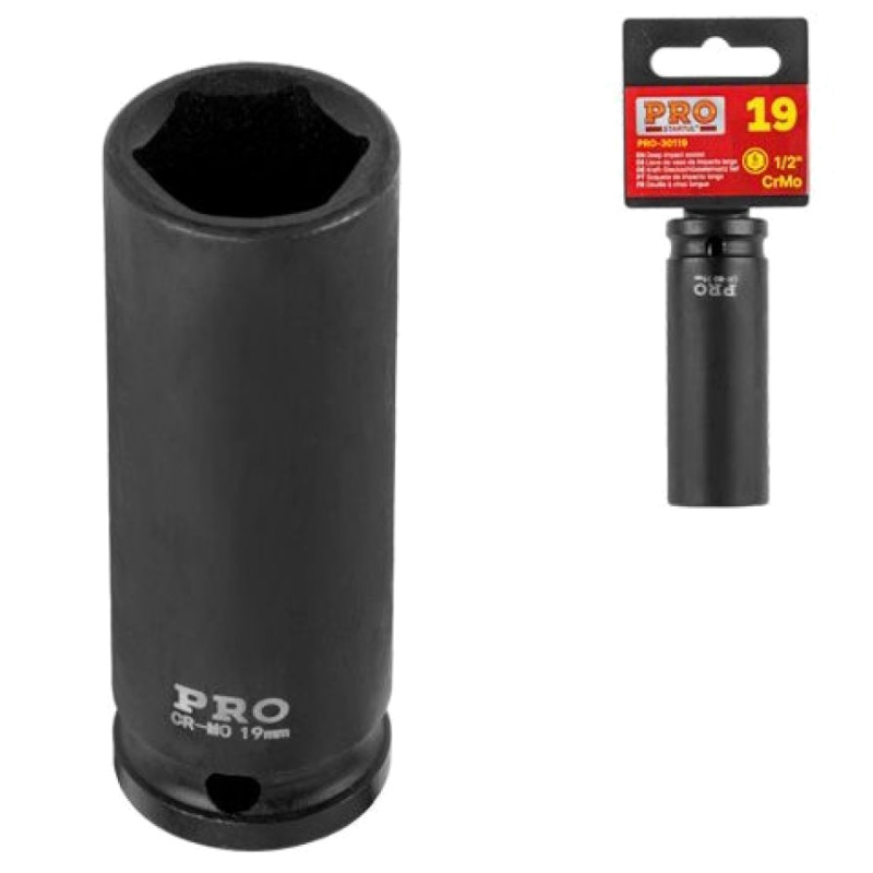 Головка ударная Pro Startul PRO-30119,  глубокая, 1/2", 19 мм, 6 гр. в Муроме