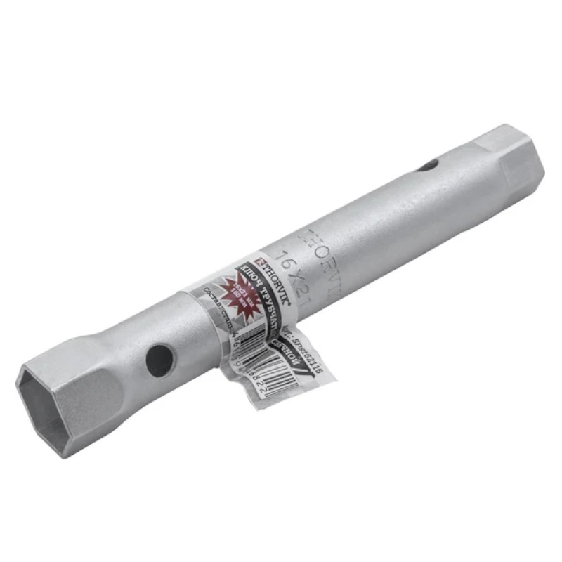 Ключ трубчатый свечной двусторонний Thorvik SPS162116 053742, 16х21 мм, 160 мм в Муроме