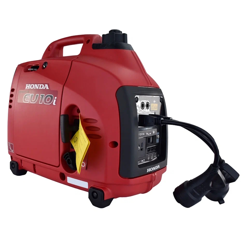 Генератор бензиновый инверторный Honda EU 10 I EU10IT1RH (Азиатский разьем с переходником, 1 кВт, 3.9 А)