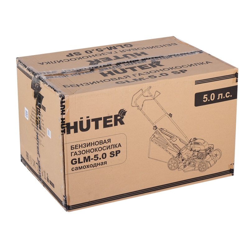 Газонокосилка бензиновая Huter GLM 5.0 SP, 5 л.с., ширина скашивания 46 см, самоходная, 70/3/2 в Иваново