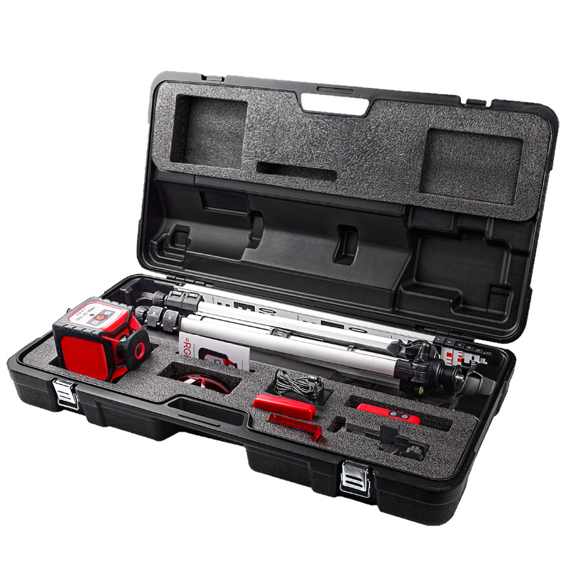 Комплект ротационного нивелира Rgk SP-100 Combo 759564, с элевационным штативом