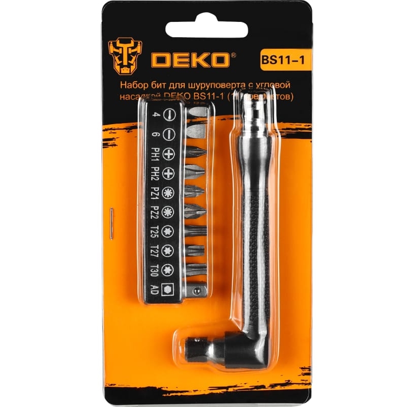 Набор бит с L-образным ключом Deko BS11-1 065-0589 (11 предметов) в Вологде
