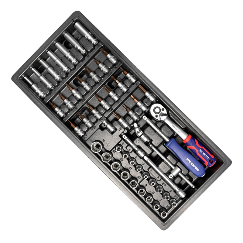 Тележка инструментальная Workpro WP285002B, 7 ящиков с 9 ложементами в Иваново