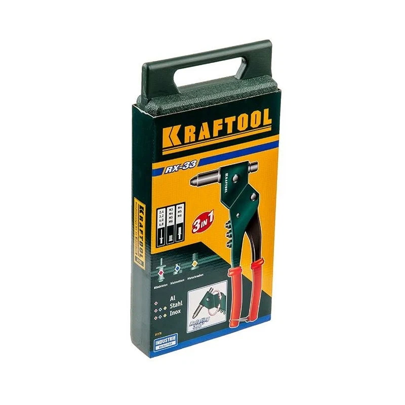 Заклепочник поворотный многофункциональный Kraftool Industrie 31178
