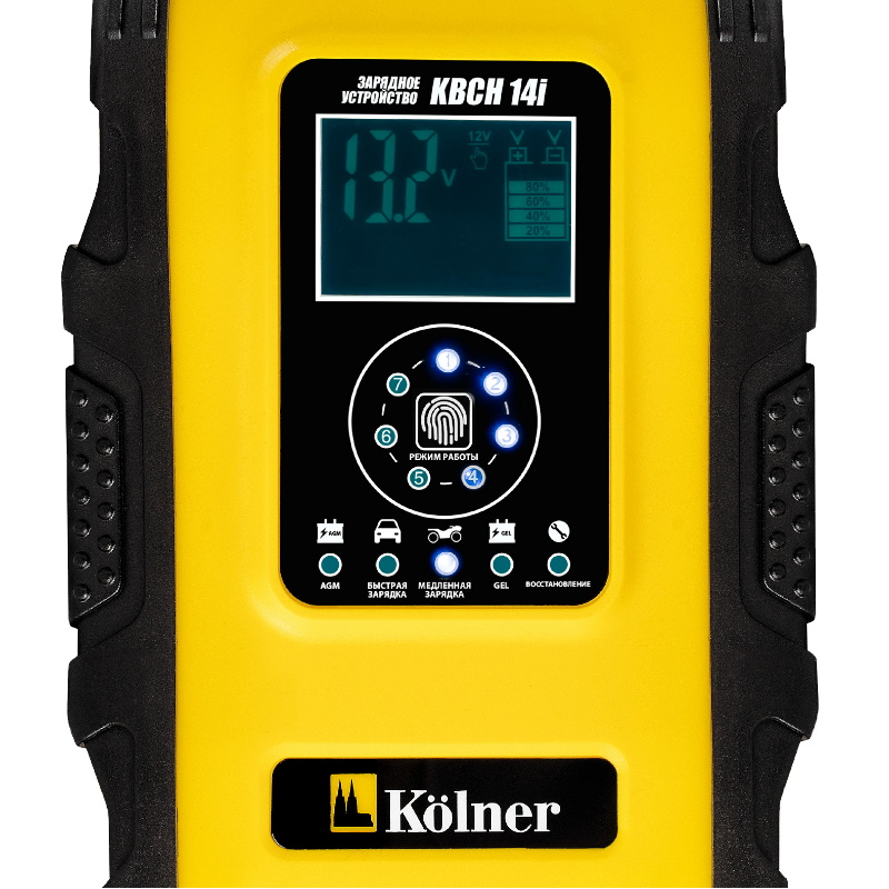 Устройство зарядное для аккумуляторных батарей Kolner KBCH 14i 4610092014692, 12В(14А) / 24В(7А), мощность 160 Вт в Муроме